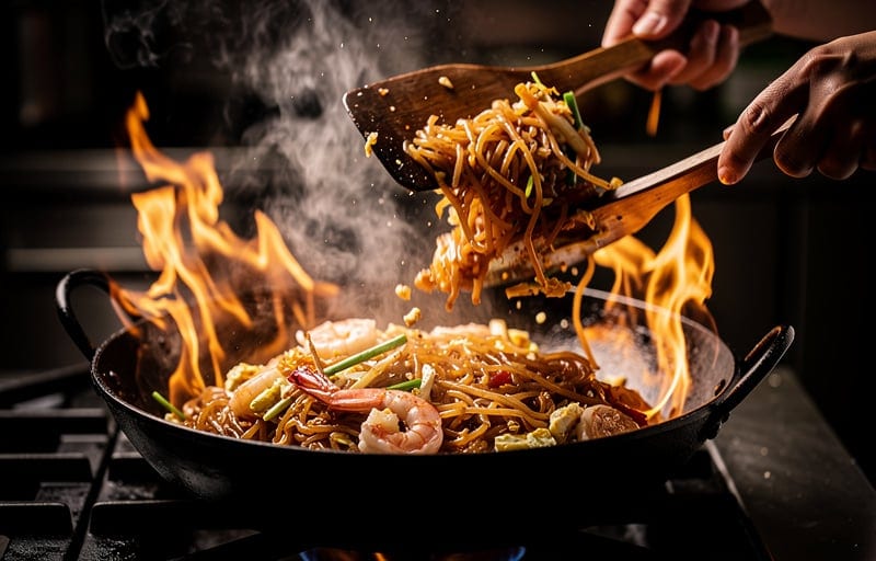 La sauce pad thaï authentique : tamarin, sucre de palme, sauce poisson