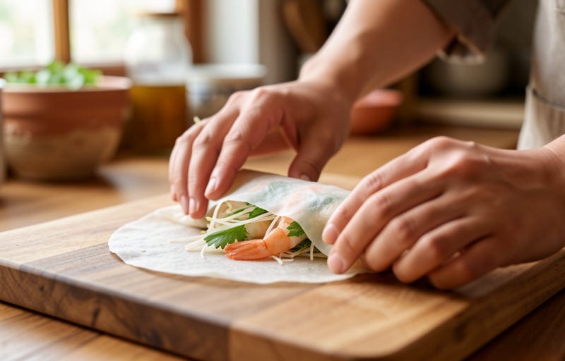 La galette de riz, le seul vrai geste à apprendre